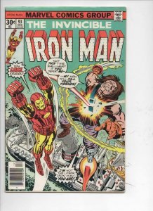 IRON MAN #93, VG+ Tony Stark, Trimpe, Kraken, 1968 1976, more IM in store