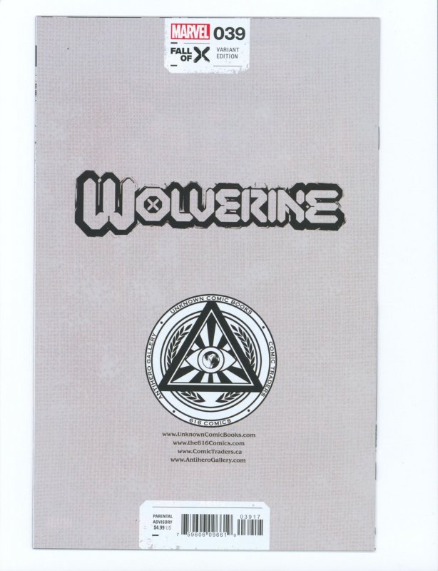 Wolverine #39 Segovia X-23 Cover (2024)