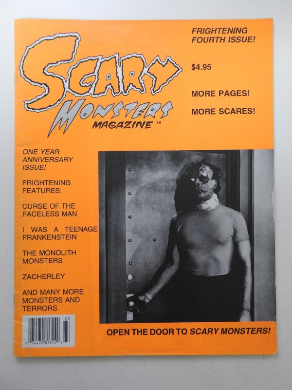 Scary Monsters Magazine #4  Vintage Monsters and Creatures! Fine Condition!