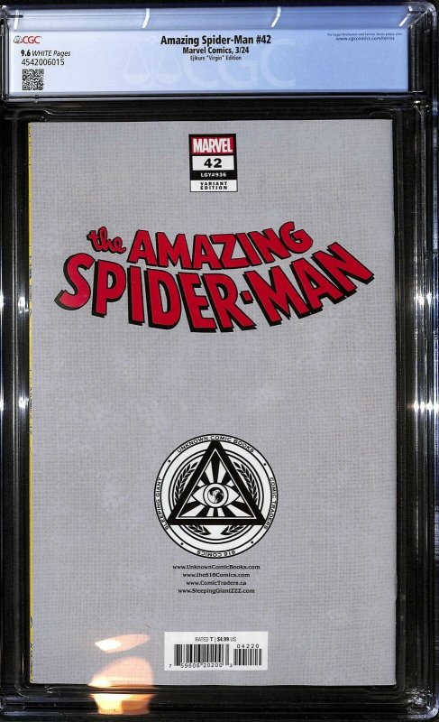 Amazing Spider-Man #42 (Marvel, 2024) CGC 9.6 - Ejikure Virgin Edition