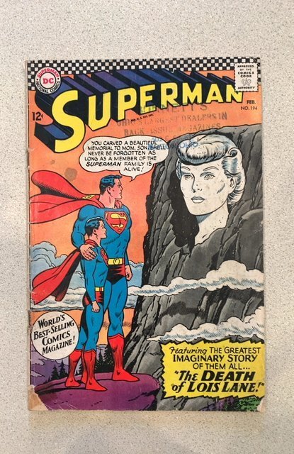 Superman #194 (1967) Otto Binder Story Curt Swan Art & Cover