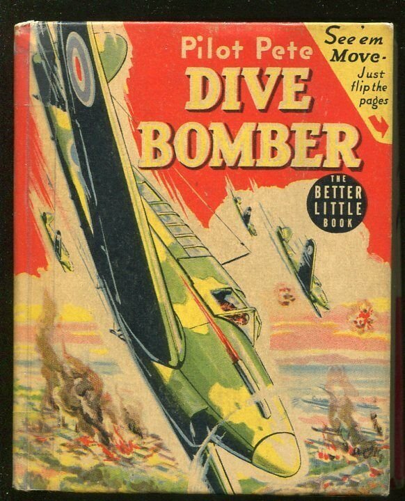 PILOT PETE DIVE BOMBER-BIG LITTLE BOOK-#1466-1941-ROBERT JENNY ART-DUBOIS-vg