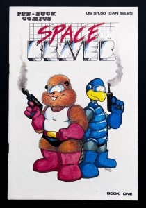 Space Beaver #1 (1986) RARE  First Comic by Darick Robertson TMNT Artist - VF/NM