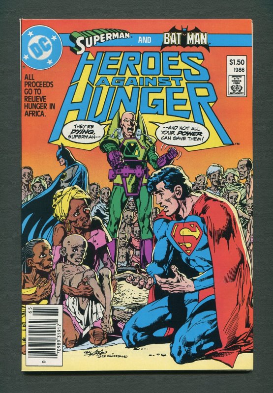 Heroes Against Hunger 1  /  9.0 VFN/NM  / Newsstand / August 1986