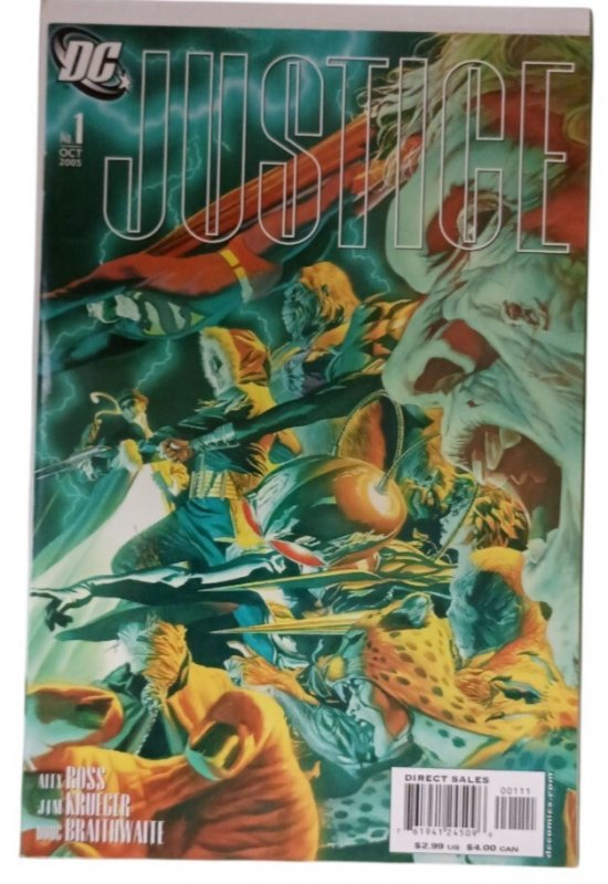 Justice #1-12 + Variants 16 Issue Lot Run Alex Ross DC Comics 2005-2007 VF