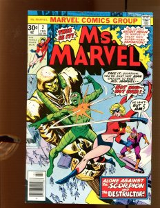 Ms. Marvel #2 - 2nd App Of Ms. Marvel! (7.0/7.5) 1977