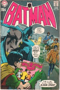 Batman #222 (1970) Batman and Robin , Neal Adams cover of Beatles like band