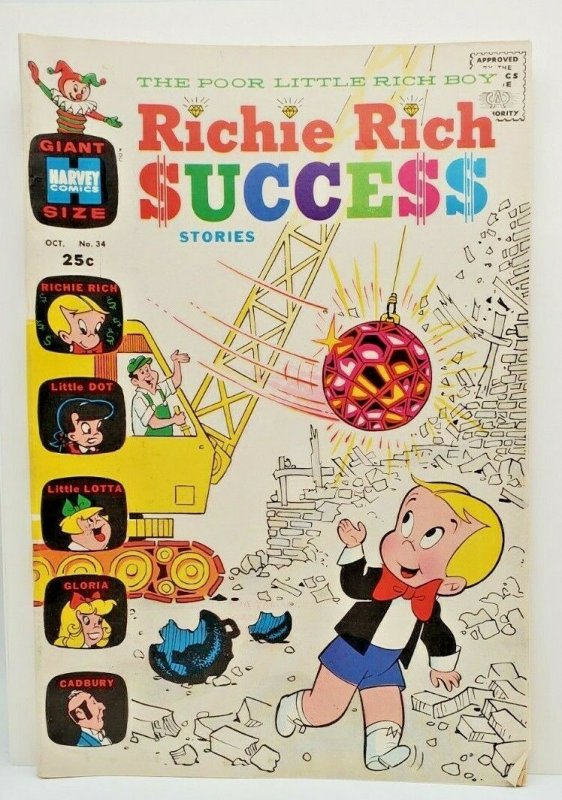 Richie Rich SUCCESS stories #34 The Poor Little Rich Boy 1970