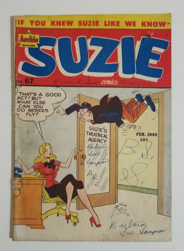 (2) LOT 1949 Archie Comics Suzie #67 #69 VG Golden Age Fagley Vintage SCARCE 