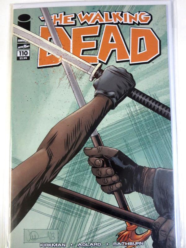 Lot of WALKING DEAD comics #98, 109, 110, 115-cover E  Image Robert Kirkman