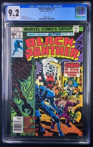 Black Panther (1977) #3 CGC Graded 9.2 White Pages Jack Kirby