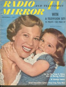 Radio And Television Mirror-Dinah Shore-Art Linkletter-Sept-1950