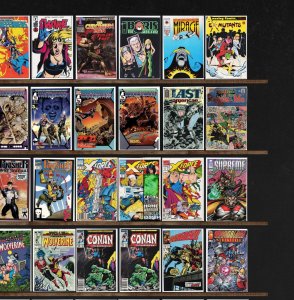 Huge Lot 150+ Comics with X-Force, Daredevil, Silver Surfer & More!