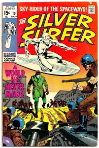 SILVER SURFER #10 (Nov1969) 7.5 VF-  John Buscema! Stan Lee!  A Love Betrayed!