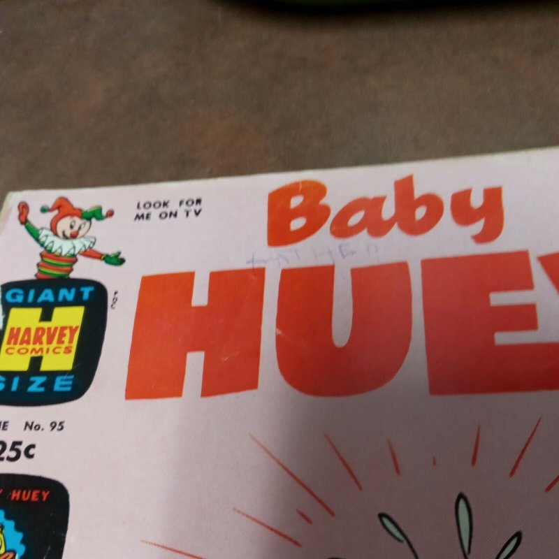 BABY HUEY 95 GIANT SQUAREBOUND 1971 HARVEY Comics Hits Cartoons magazine