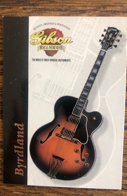 Gibson BYRDLAND guitar card, series 1,#17