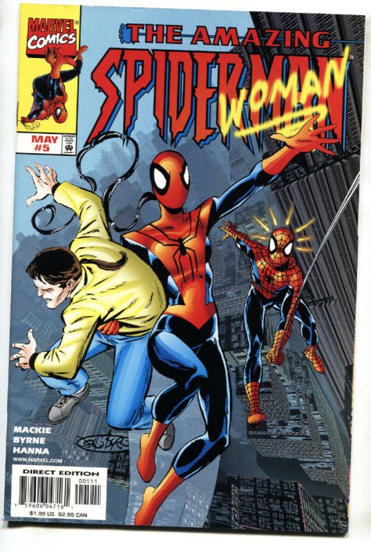 AMAZING SPIDER-MAN #5 - 1st Spider-Woman, Mattie Franklin Marvel comic book NM- 