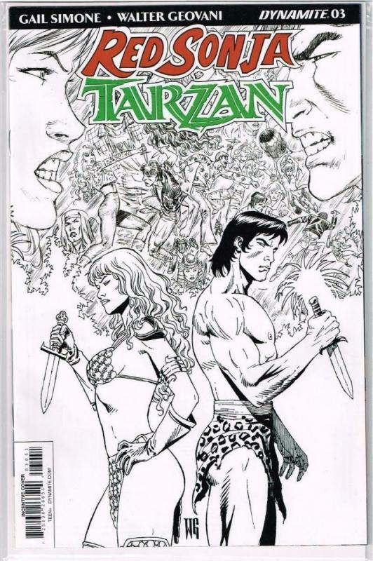 RED SONJA TARZAN #3, VF/NM, Variant, Walter Geovani, 2018, more RS in store