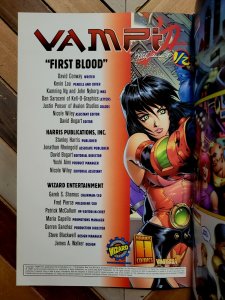 Vampi Wizard 1/2 Special w COA (VF- 7.5) Harris 2000 Kevin Lau / Vampirella