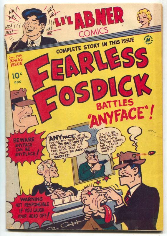 Li'l Abner #68 1949- FEARLESS FOSDICK battles Anyface FN