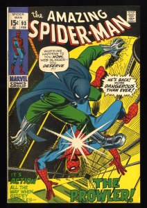 Amazing Spider-Man #93 VF- 7.5 Prowler Appearance!