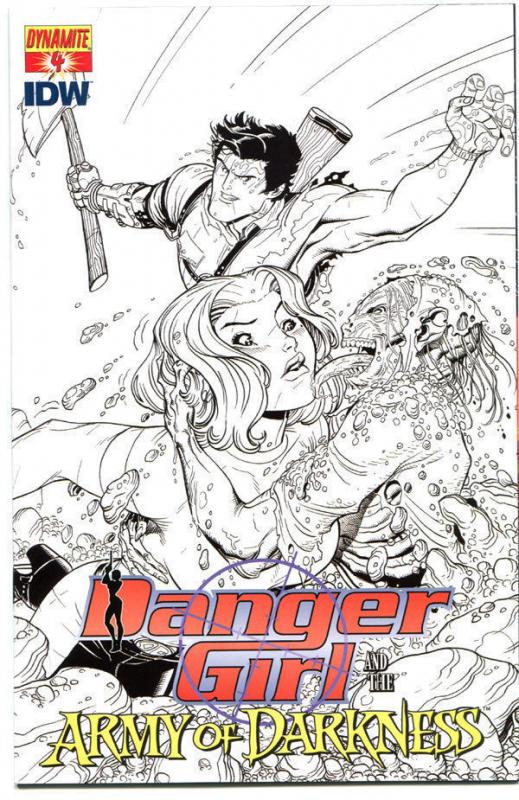 DANGER GIRL / ARMY OF DARKNESS #4, VF/NM, Variant, 2011, more AOD in store, Sket