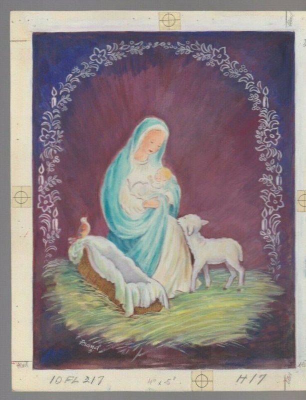 1952 christmas greeting stamp