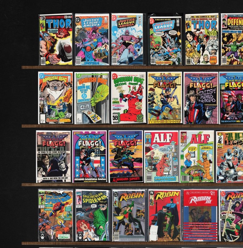 Huge Lot 140+ Comics with American Flagg!, X-Men, Thor & More!