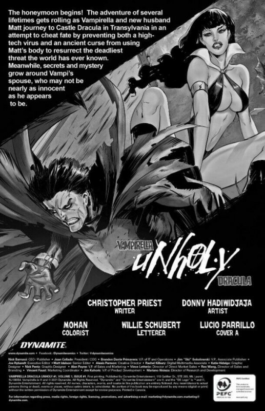 VAMPIRELLA DRACULA: UNHOLY #01 (2022) NATHAN SZERDY | TRADELESS VIRGIN | LTD 500