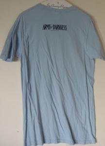 ARMY OF DARKNESS / EVIL DEAD - SHOP SMART S-MART, Blue T-SHIRT, New, Medium,2012