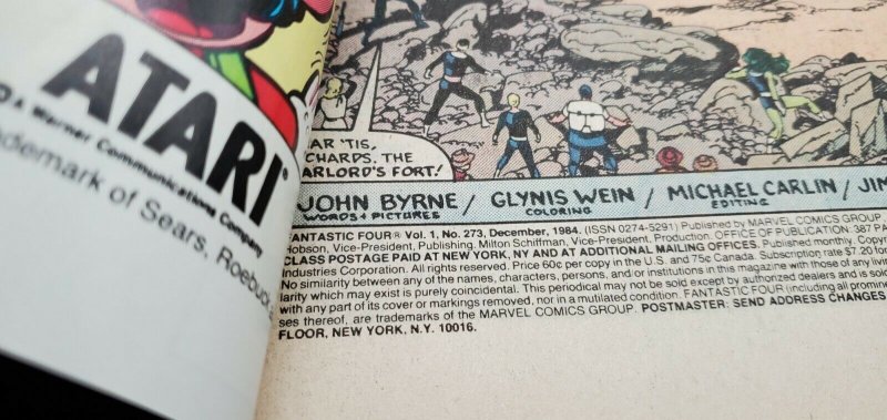 Fantastic Four #273 1st Nathaniel Richards Origin of Kang Prime *KEY*