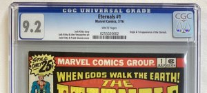 Eternals #1 - CGC 9.2 - Marvel - 1976 - Jack Kirby! First appearance & origin!