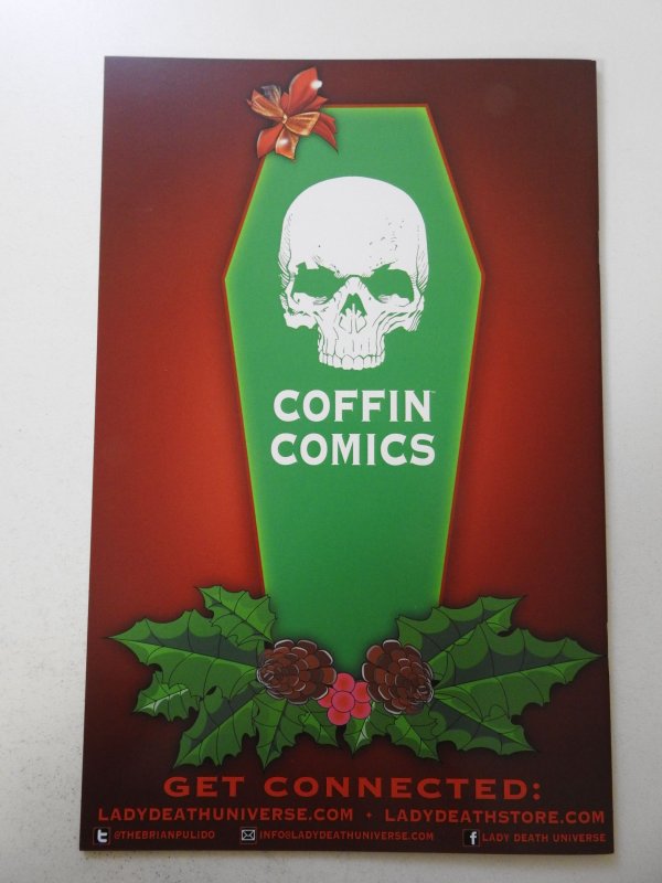 Lady Death: Pin Ups Holidaze Edition (2014) NM Condition! Signed W/ COA!