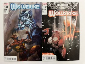 WOLVERINE #25 CVR A + 1:25 PARRILLO NM SET Marvel 2022 IN-HAND PROSHIPPER