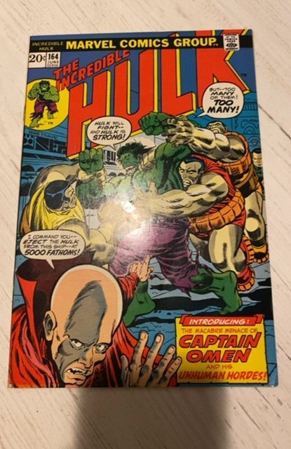 The Incredible Hulk #164 (1973)captive omen/inhuman