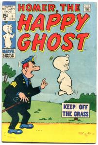 HOMER the HAPPY GHOST #1, VG, 1969, Vol 2, more Marvel and Silver age in store