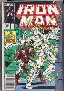 Iron Man #221 Newsstand Edition (1987) Iron Man
