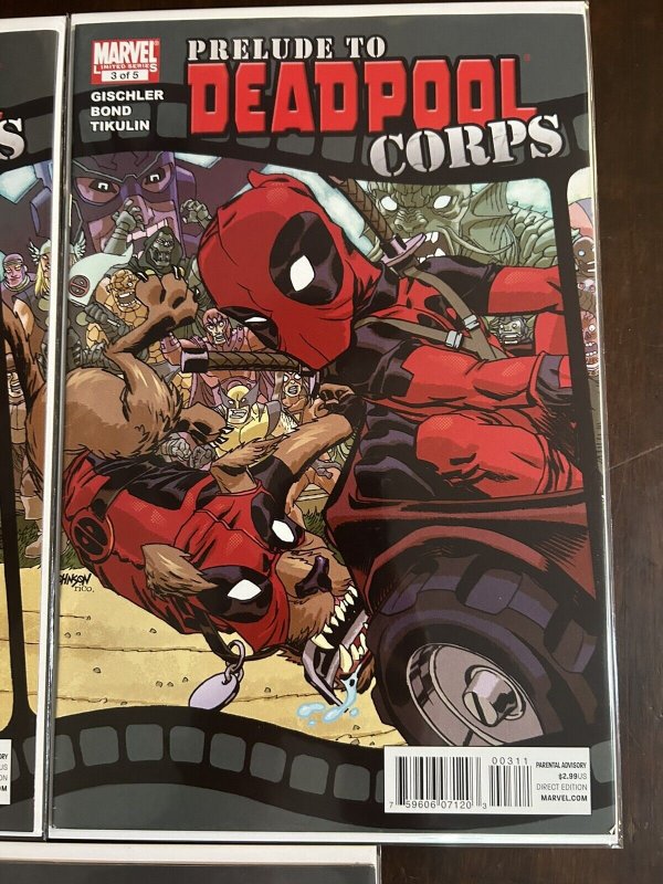 Prelude to Deadpool Corps #1-5 NM (2010) 1st App of Kidpool/Dogpool MCU Movie