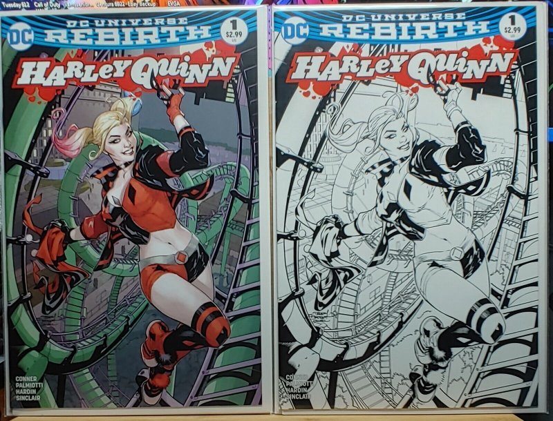 Harley Quinn Rebirth 1 Terry Dodson Midtown NYC Exclusive Variant Set (2016)