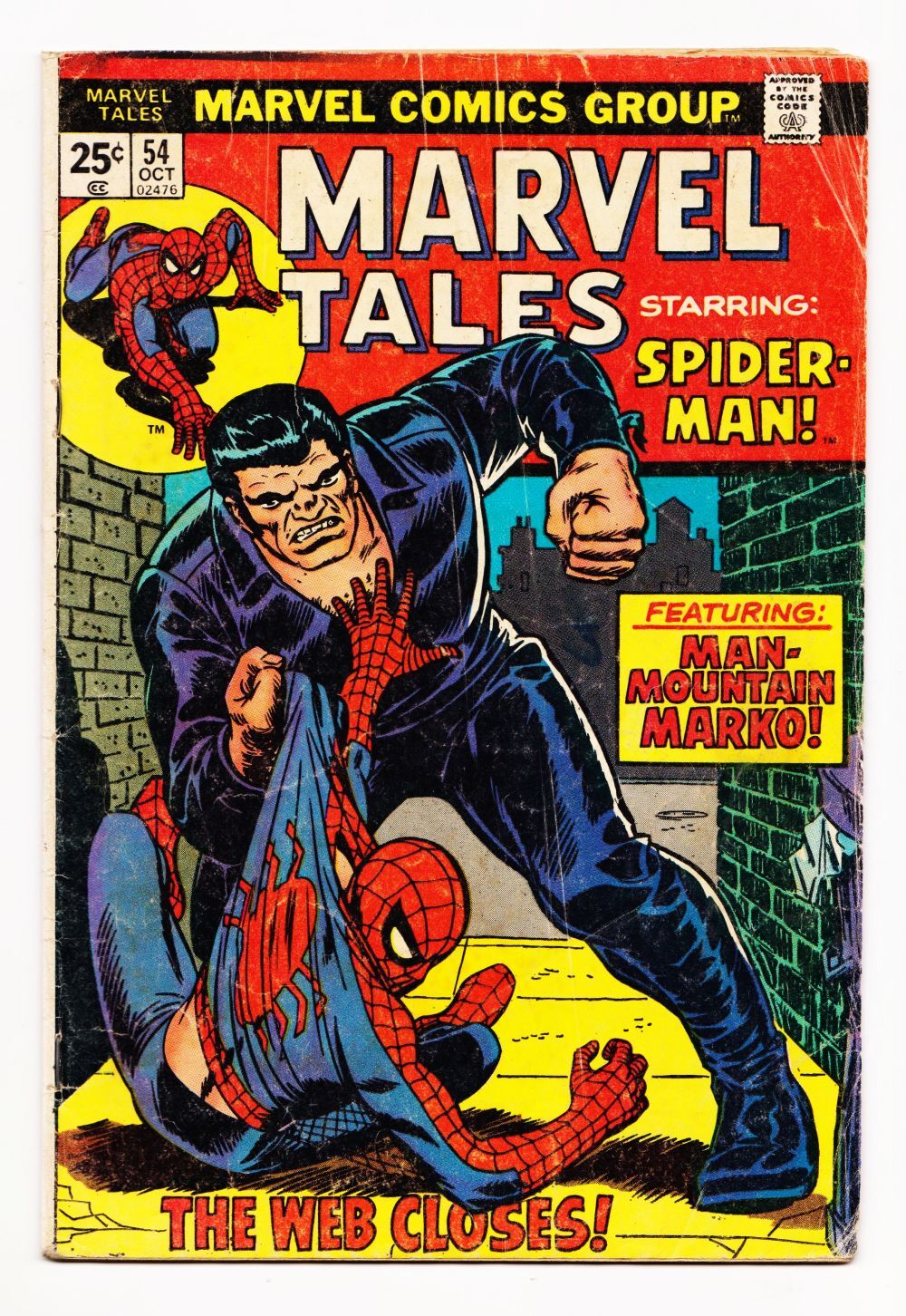 Marvel Tales Starring SpiderMan 54 (Marvel, 1974) VG Comic Books