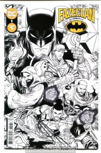 BATMAN FAZE CLAN (2022 DC) #1 VARIANT 1:25 CVR F TYLER KIRKHAM BLACK & W G15950