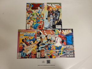 5 Marvel Comics #6 Warlock #25 194 X-Men #2 X-Men 2099 #2 X-Universe 74 TJ16