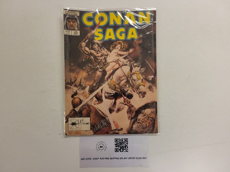 Conan Saga #29 VF Marvel Comics Magazine 9 TJ24