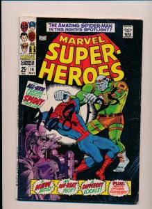 Marvel Super-Heroes SPIDER-MAN #14 SILVER AGE G/VG (SRU564)