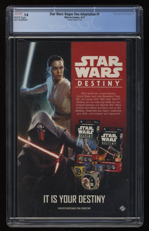 Star Wars: Rogue One Adaptation #1 CGC NM/M 9.8 Dodson Variant 1:25 RI