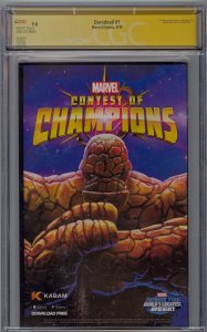 Daredevil #1 2019 Marvel Comics CGC 9.8 SS Signed Julian Totino Tedesco