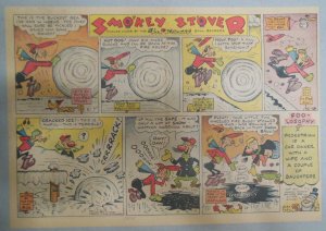Smokey Stover Sunday Page by Bill Holman from 1/15/1939 Size: 11 x 15 inches