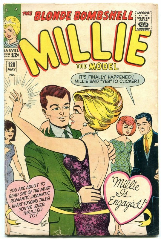 Millie The Model #128 1965-Millie Gets engaged- Paper Dolls VG+