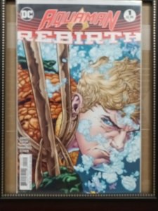 AQUAMAN: REBIRTH #1 - BRAD WALKER COVER - 2nd PRINTING - DC COMICS - 2016 Nw58