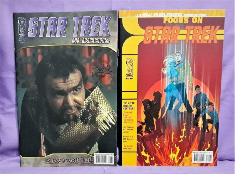 STAR TREK KLINGONS Blood Will Tell #1 RI Photo Cover Klingon Language (IDW 2007)